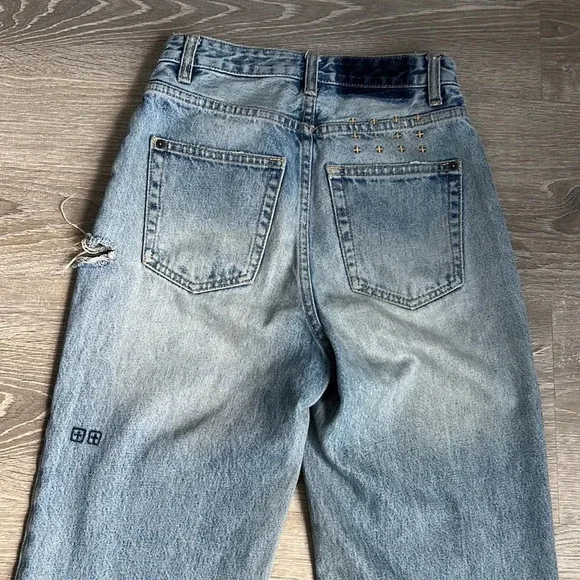 KSUBI Playback True Vintage Slash Distressed High-rise jeans - Picture 12 of 13